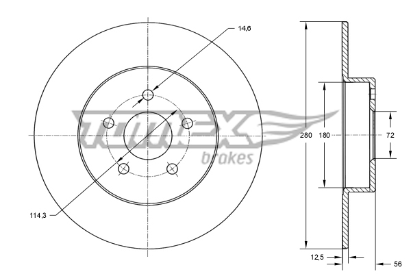 TOMEX Brakes TX 71-46...